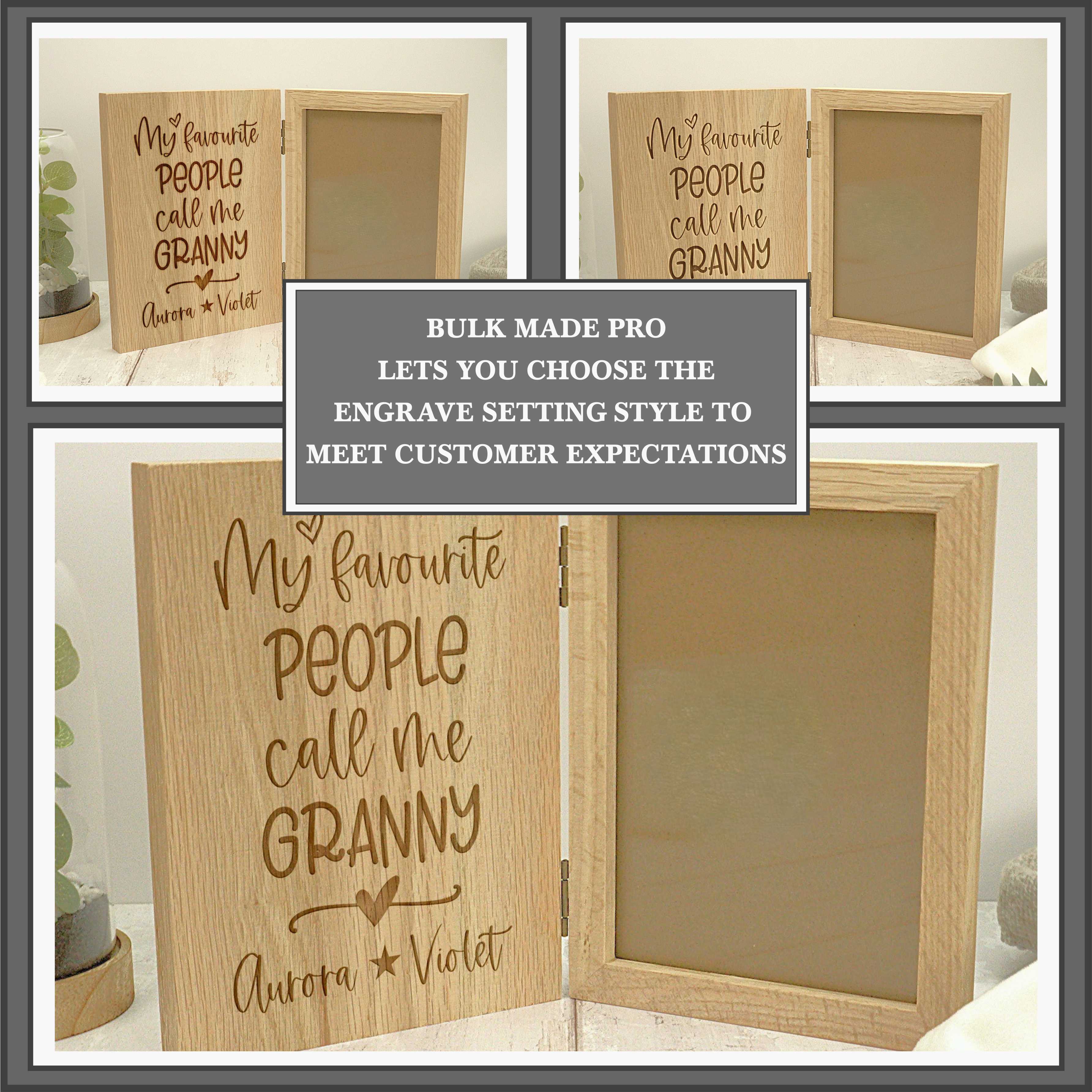 Wooden Oak Photo Frame