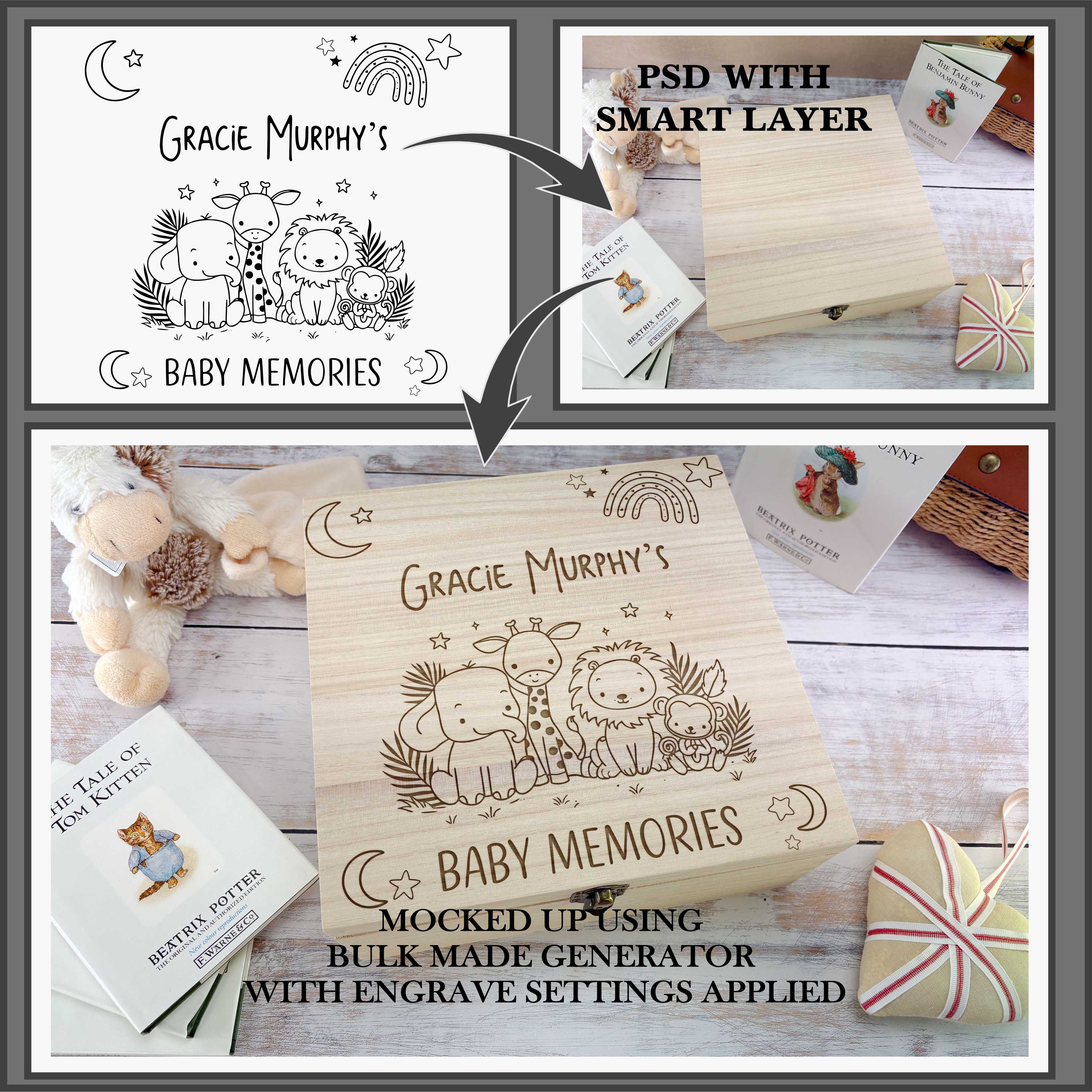 Wooden Box (Paulownia / Empress Wood)